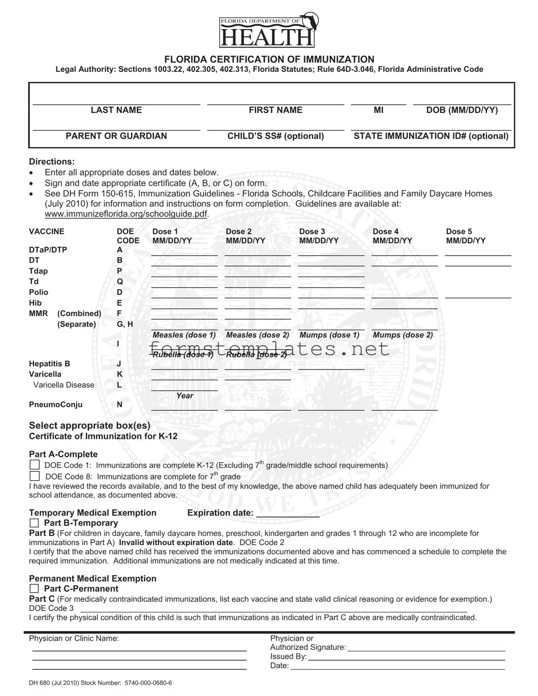 Free 680 Template