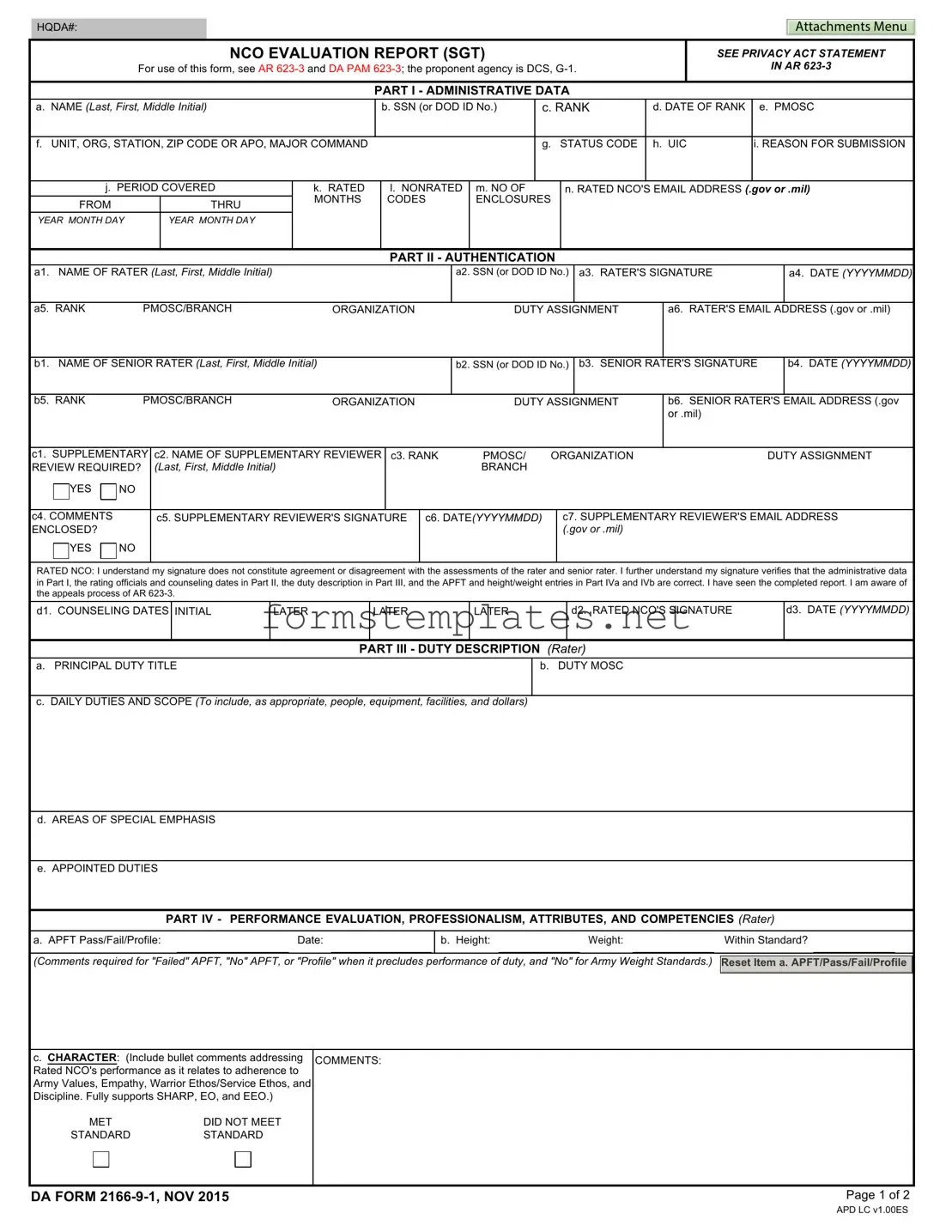 Free Da 2166 9 1 Template