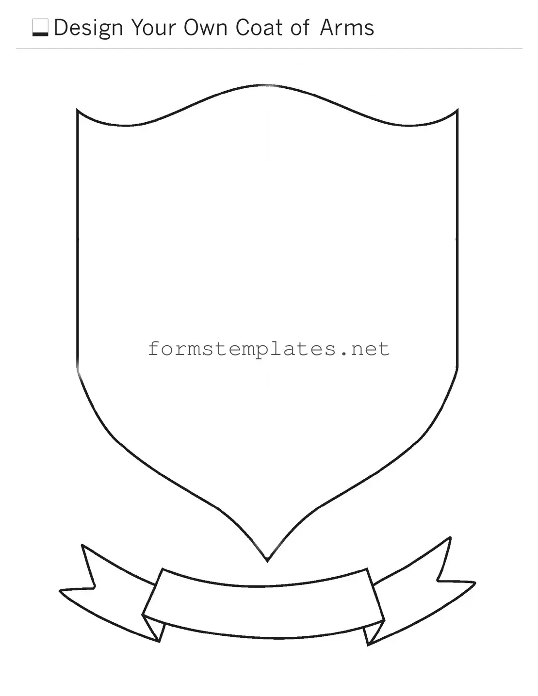 Free Coat Of Arms Template