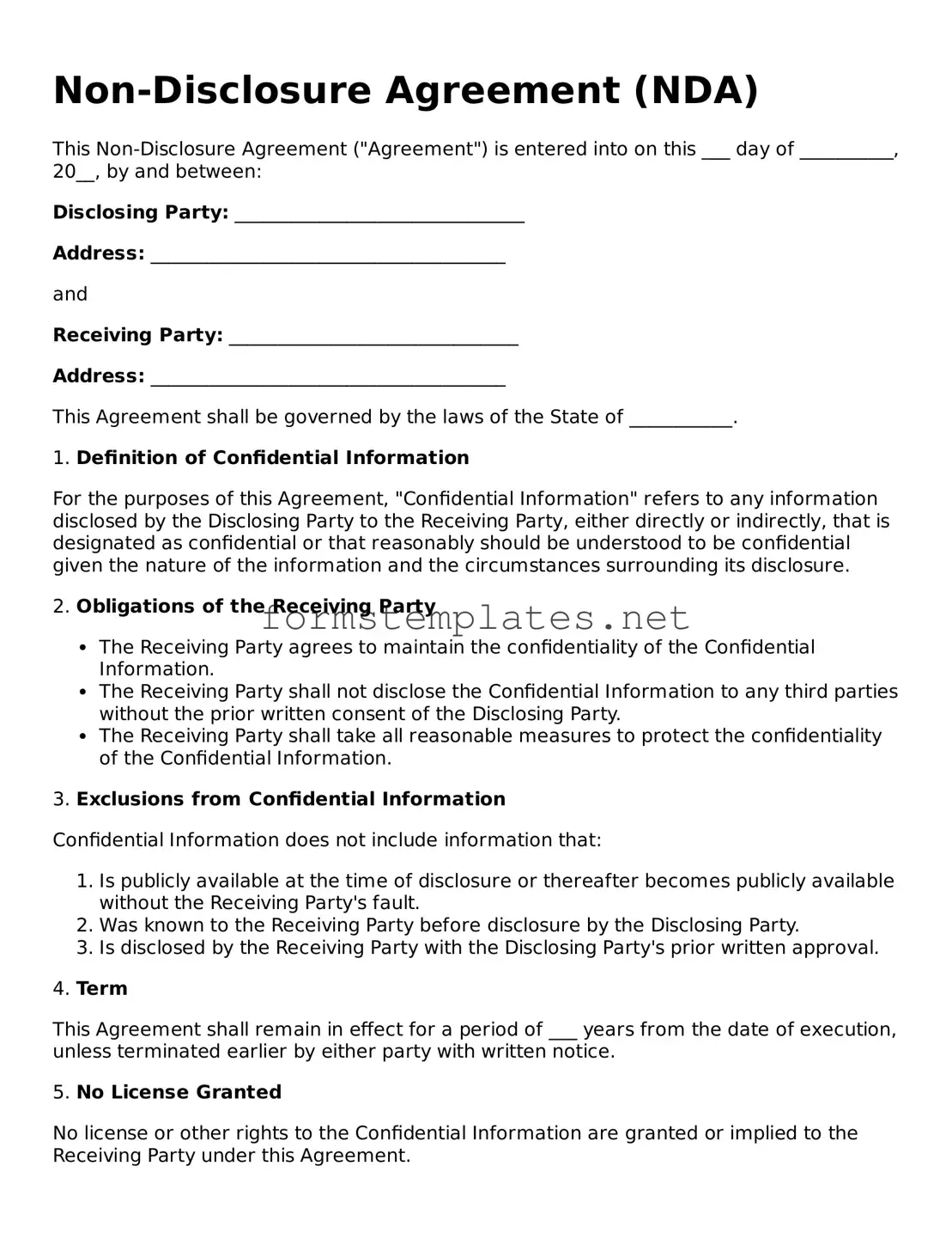 Attorney-Verified Non-disclosure Agreement Form