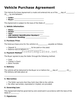 Attorney-Verified Vehicle Purchase Agreement Form