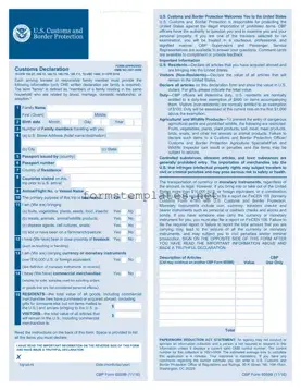 Free CBP 6059B Template