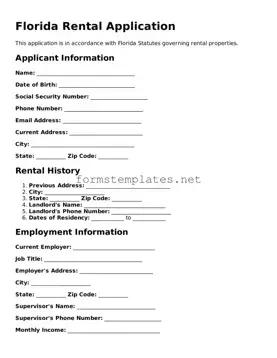 Attorney-Approved Florida Rental Application Template