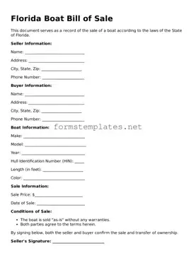 Attorney-Approved Florida Boat Bill of Sale Template