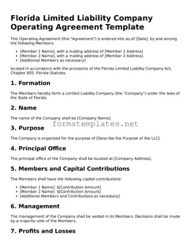 Attorney-Approved Florida Operating Agreement Template