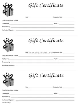 Free Gift Certificate Template