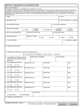 Free Navpers 1336 3 Template