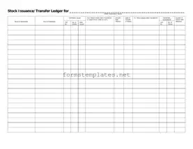 Free Stock Transfer Ledger Template