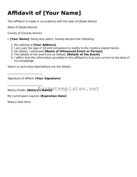 Attorney-Verified Affidavit Form