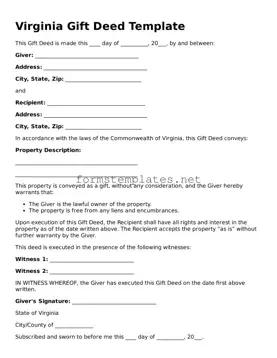 Attorney-Approved Virginia Gift Deed Template
