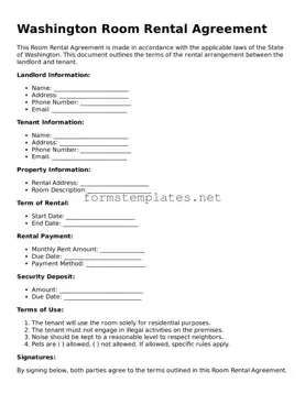 Attorney-Approved Washington Room Rental Agreement Template